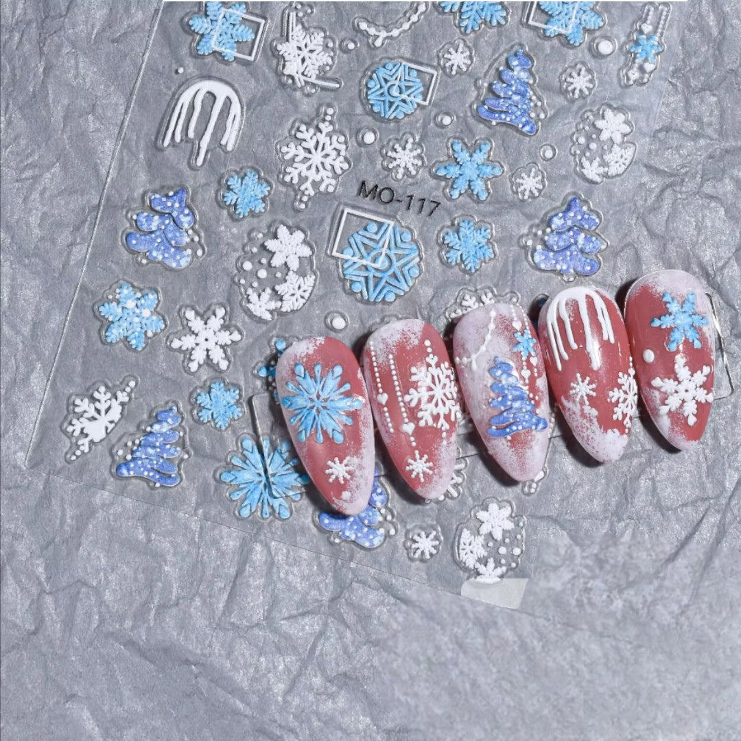 CNBS Nail Stickers - Christmas Tree & Snowflake