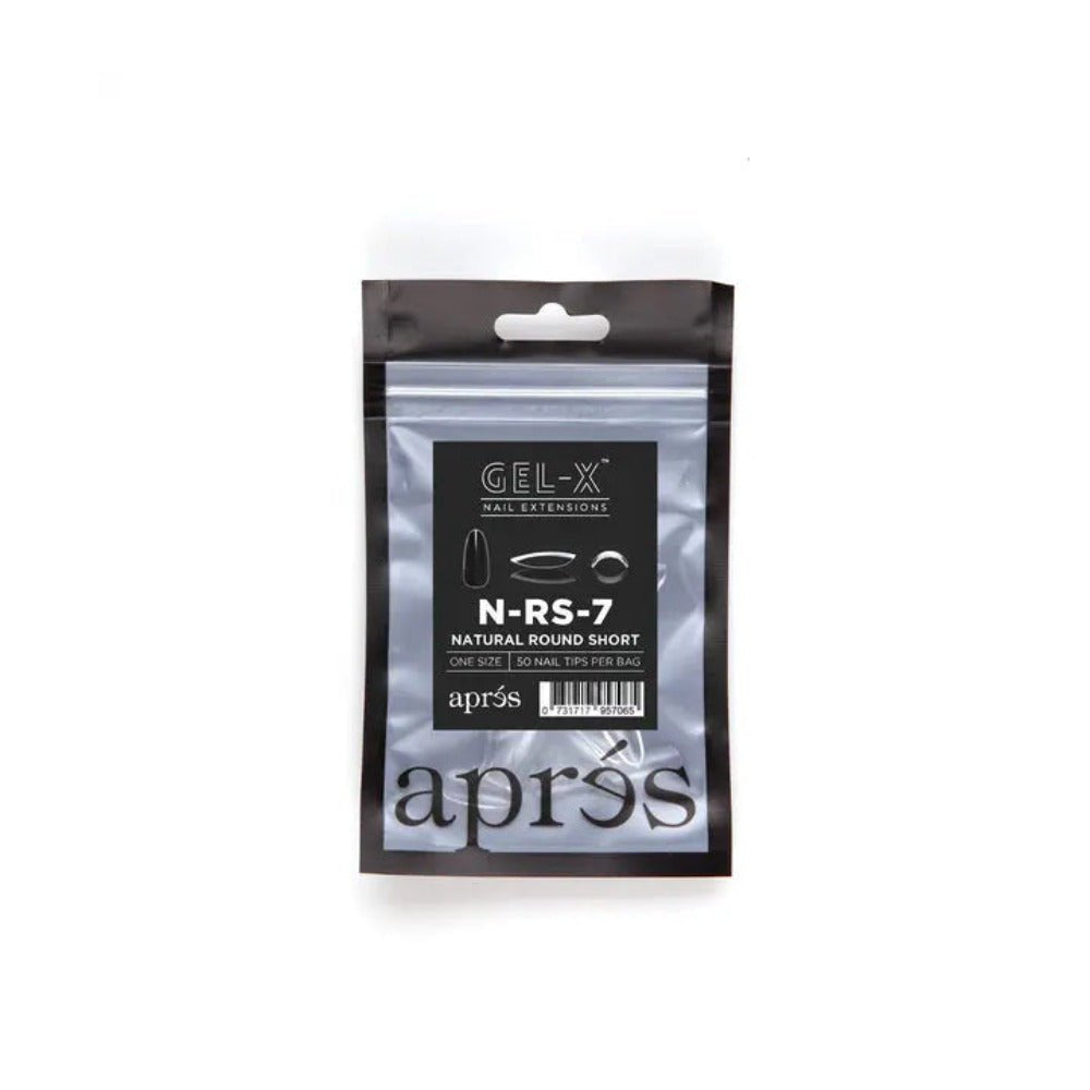 Apres Gel-X Refill Tips - Natural Stiletto Short (50Pcs)