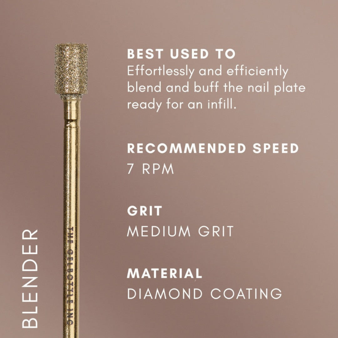 The Gelbottle Nail Drill Bits - Blender Medium Grit 3/32