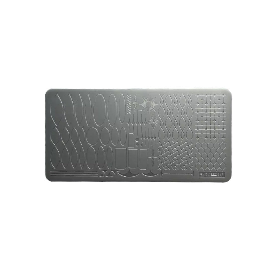 CNBS Nail Stamping Plates - Lace Patterns #SPV-347