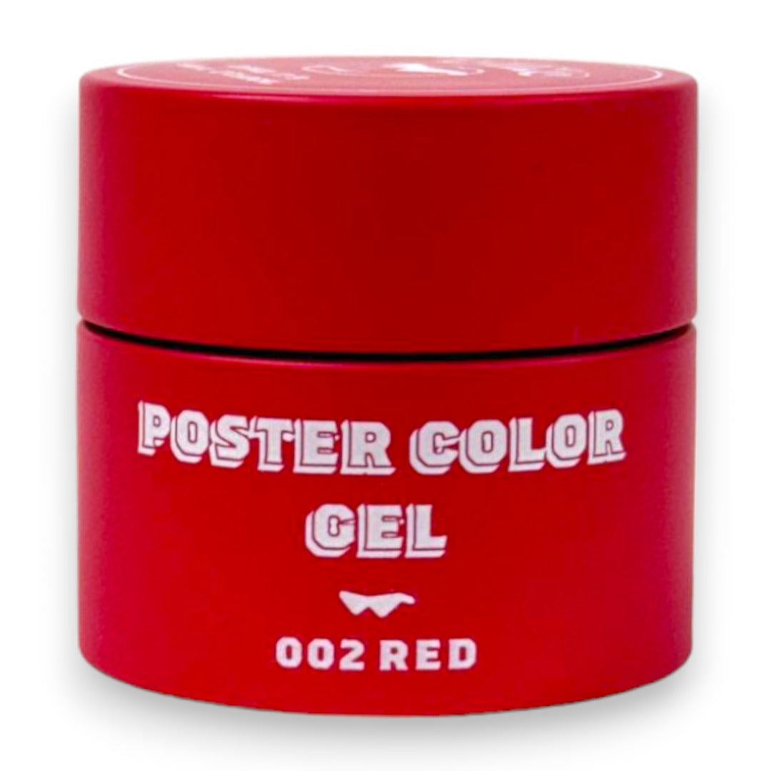 Dino It's Nail O'clock Poster Painting Gel - Red #002
