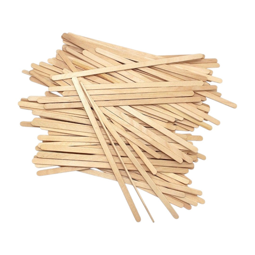 Sharonelle Wooden Wax Sticks - Medium Spatula (Box Of 1000)