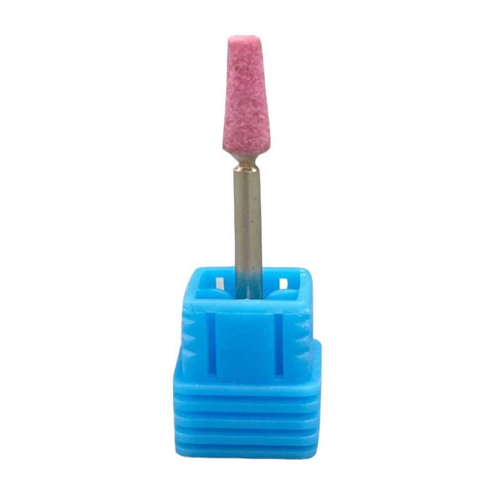 CNBS Nail Drill Bits - Cuticle Cleaner Stone 3/32 Pink - Taper