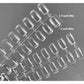 CNBS Nail Color Display - Crystal Clear Square Tips (Set of 160)