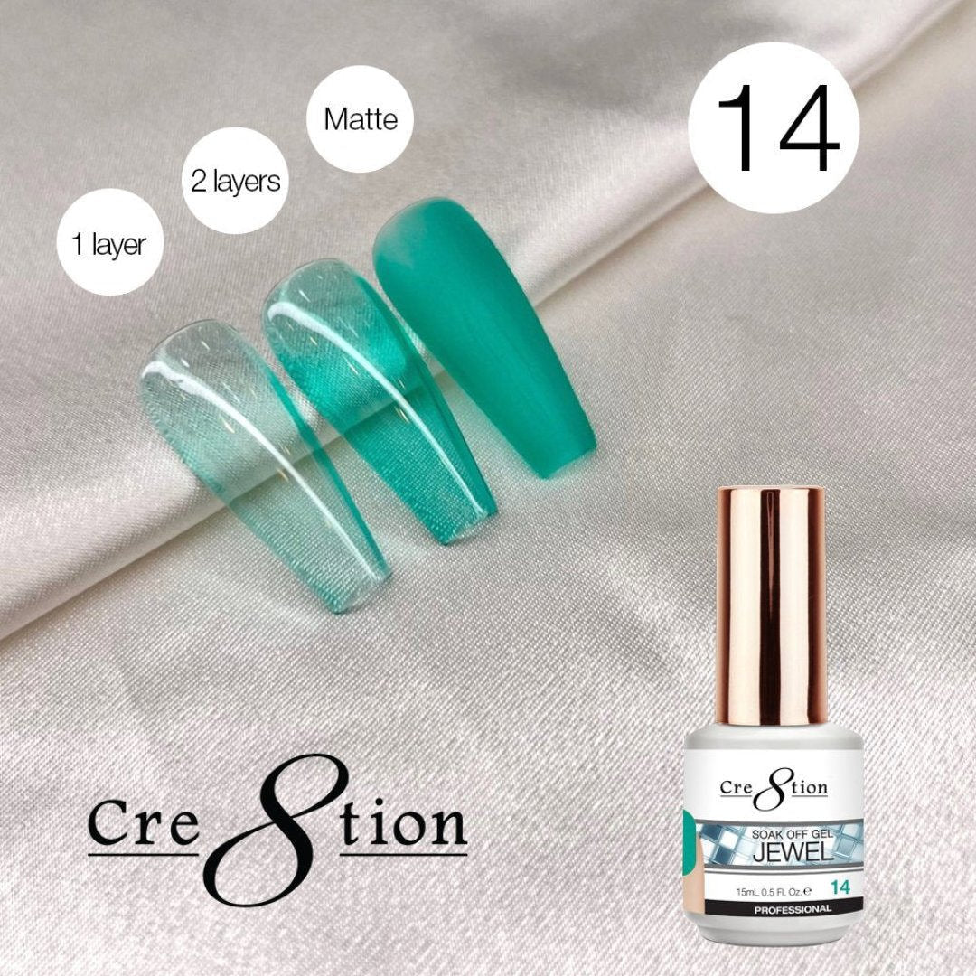 Cre8tion Jelly Gel Polish - Jewel #14