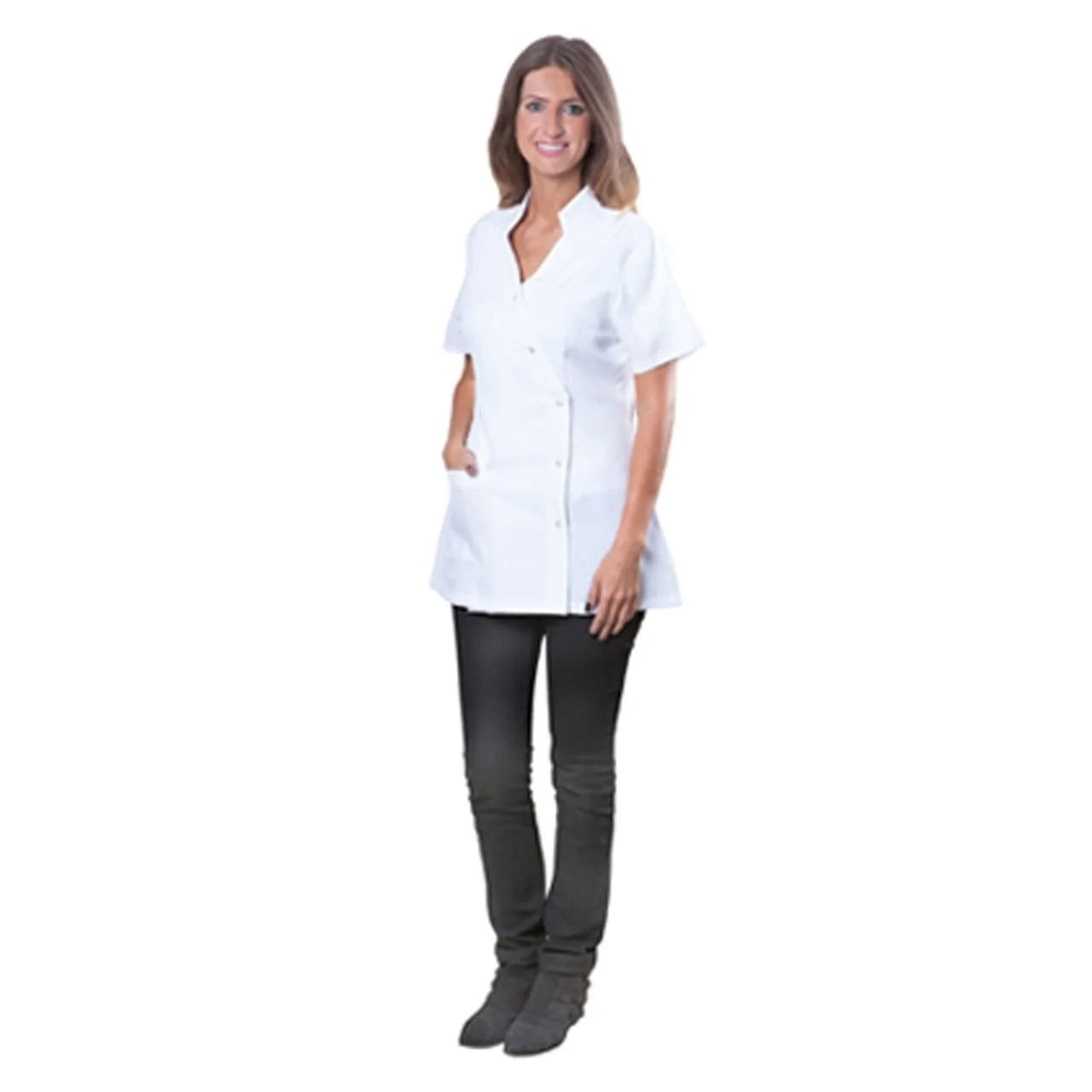 Le Pro White Uniform Jacket Small #TECHJAKPKTSMC