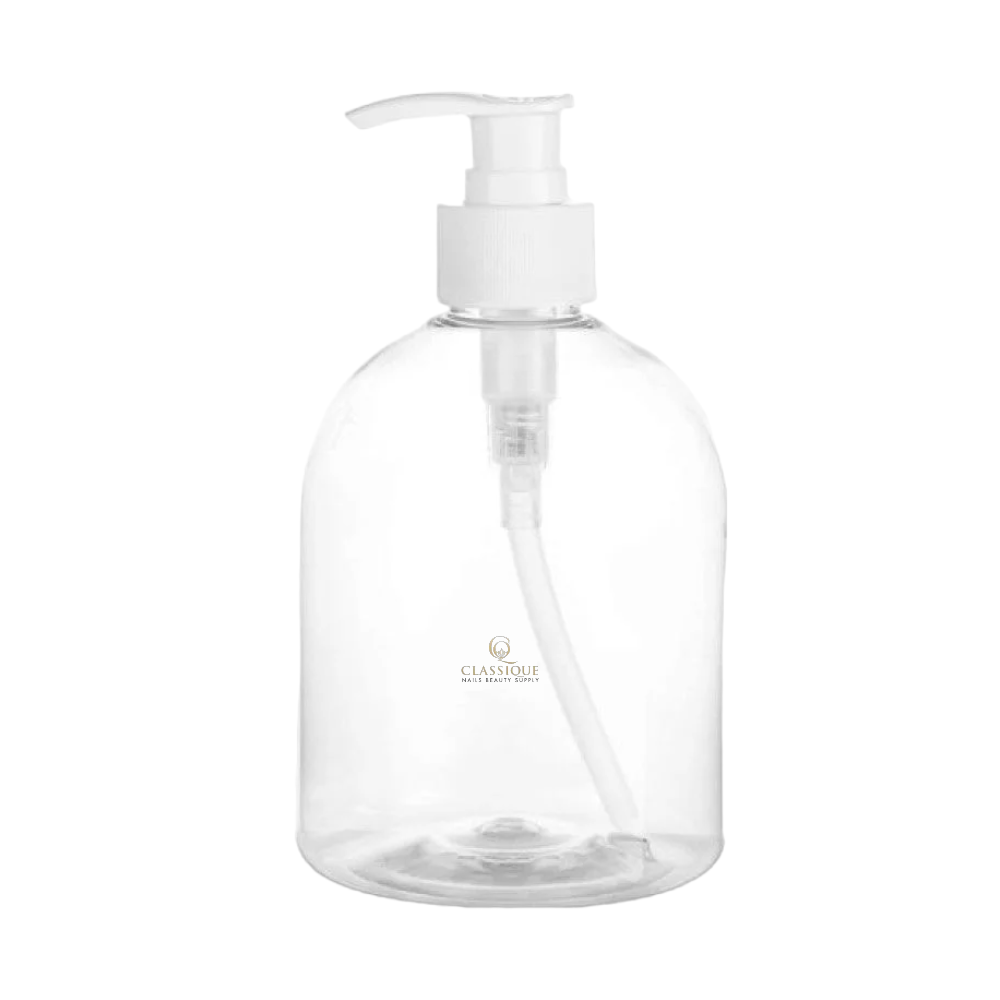 Empty Pump Bottle Clear 500mL