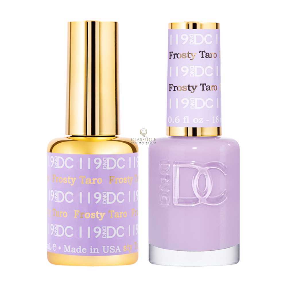DND DC Gel & Lacquer Duo - Frosty Taro #119