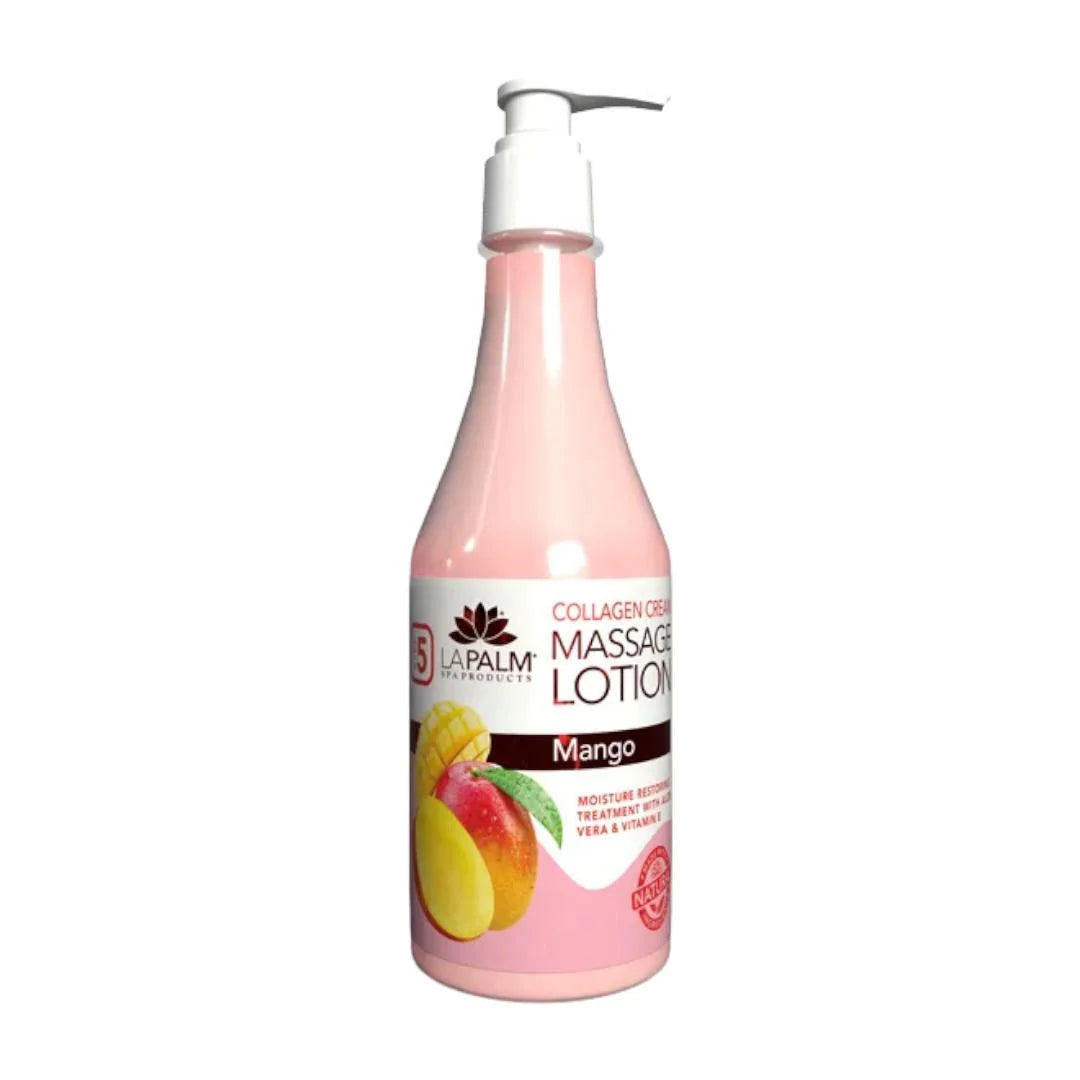 La Palm Collagen Cream Massage Lotion - Mango 8oz