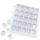 CNBS Rhinestones - Crystal Squares, Hearts & Butterflies 25pcs
