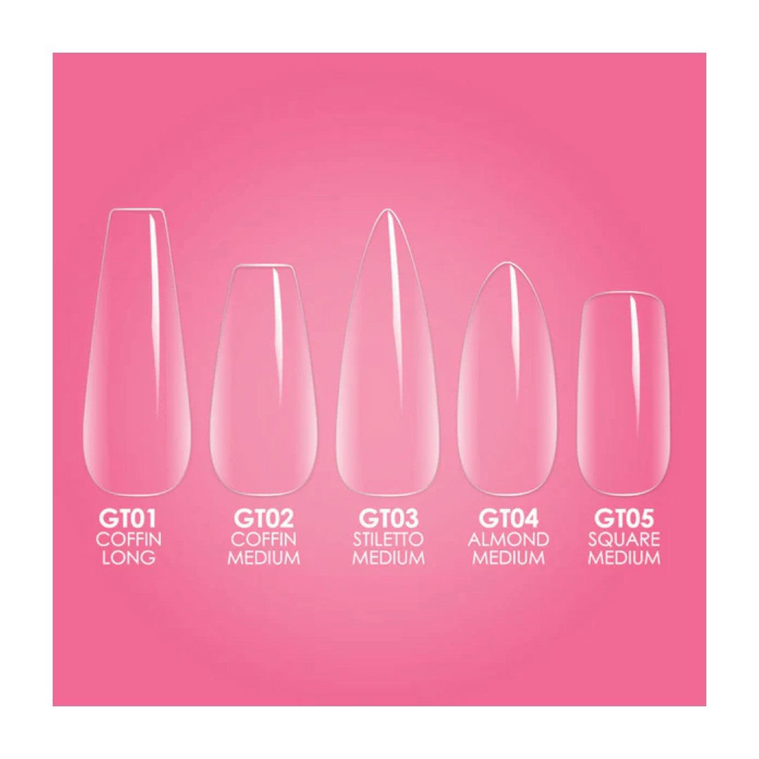 Kiara Sky Gelly Nail Tips Box - Almond Medium (500Pcs)