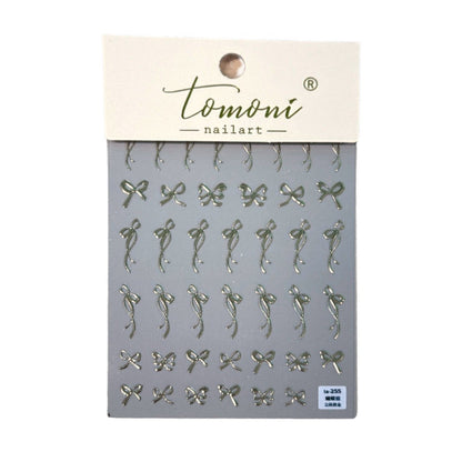 CNBS Nail Stickers - Metallic Bows