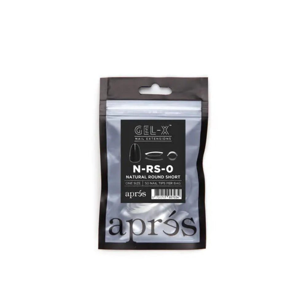 Apres Gel-X Refill Tips - Natural Stiletto Short (50Pcs)