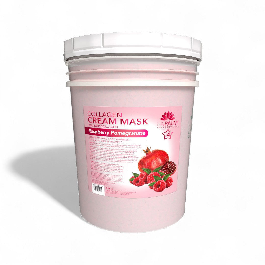La Palm Collagen Cream Mask - Raspberry Pomegranate 5Gal Bucket
