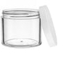 Berkeley Thick Wall PS Jar W/ White Cap 8Oz #BJ318-WH