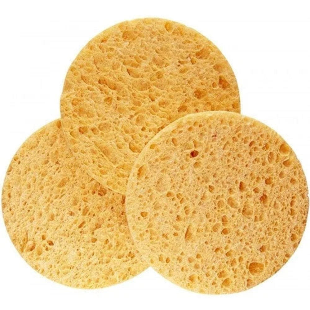 Round Cellulose Beauty Sponges (Pack of 50)