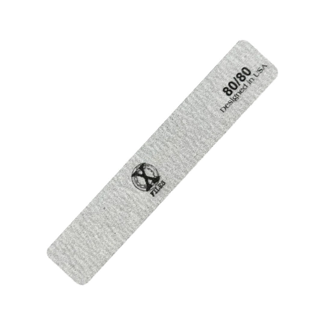 X-Files Jumbo Nail Files - Zebra 80/80 Grit (Pack Of 50)