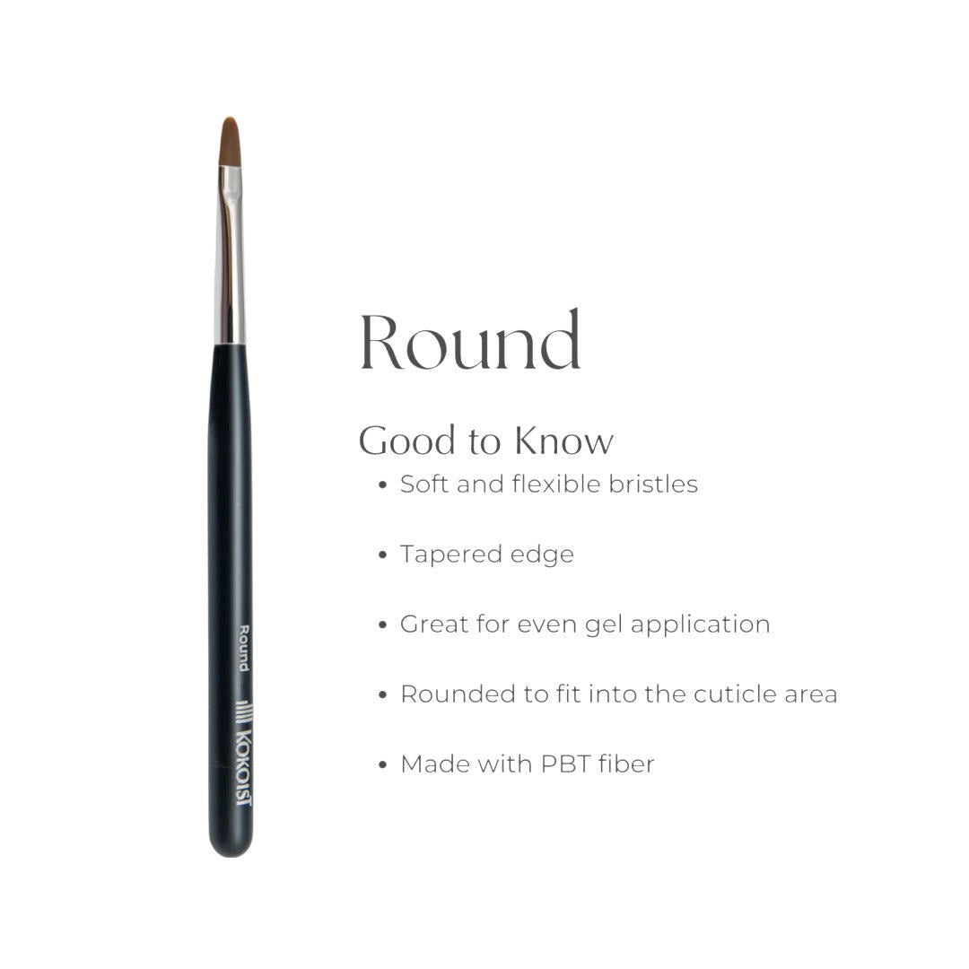 Kokoist Kumanofude Nail Brush - Round