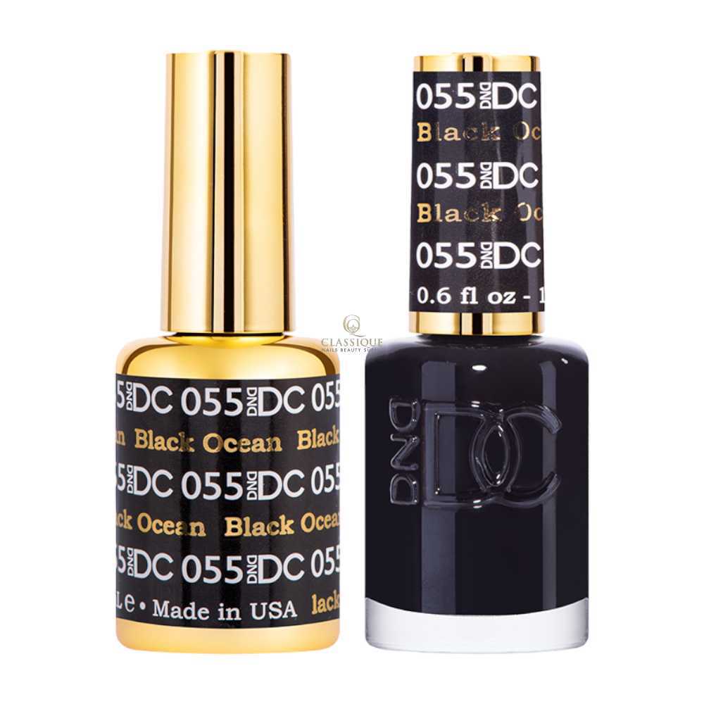 DND DC Gel & Lacquer Duo - Black Ocean #055