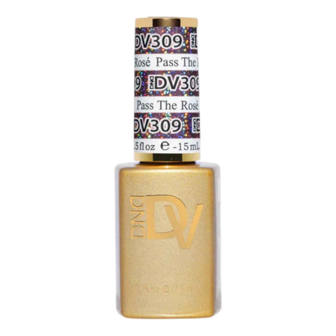 DND Diva Platinum Gel Polish - Pass The Rose #309