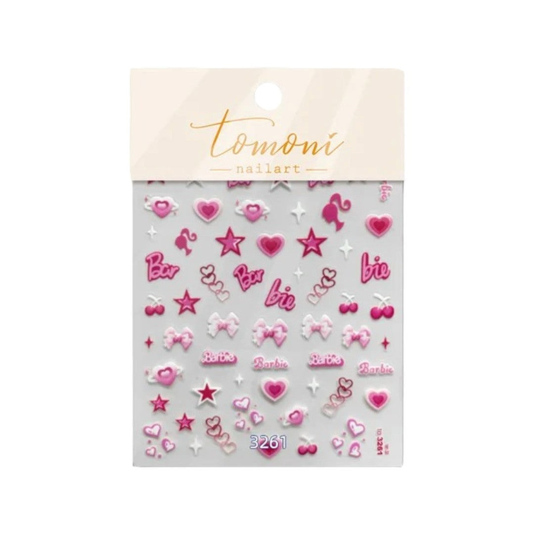 CNBS Nail Stickers - Pink Barbie #3261