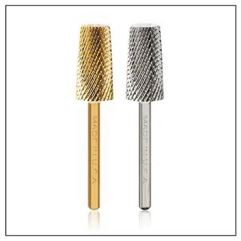 Startool Nail Drill Bits - 3In1 Chamfer STF Fine Grit 1/8 Gold