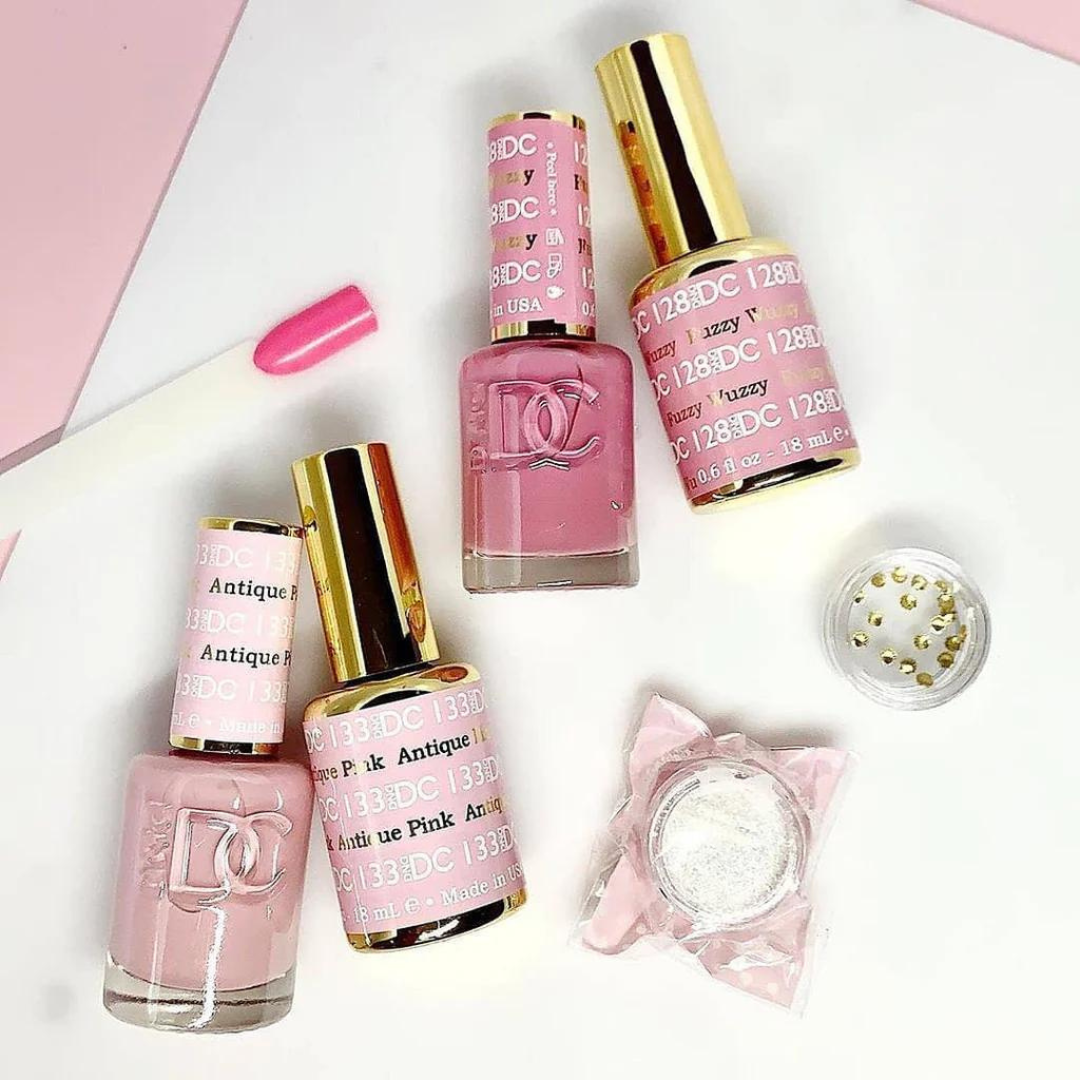 DND Gel Polish and Regular Nail Polish Set - 128 Fuzzy Wuzzy