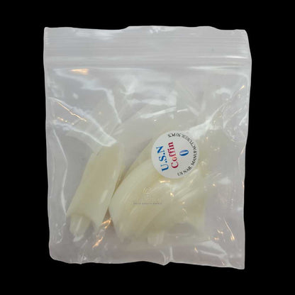 USN Nail Tips - Natural Coffin (Bag Of 50)