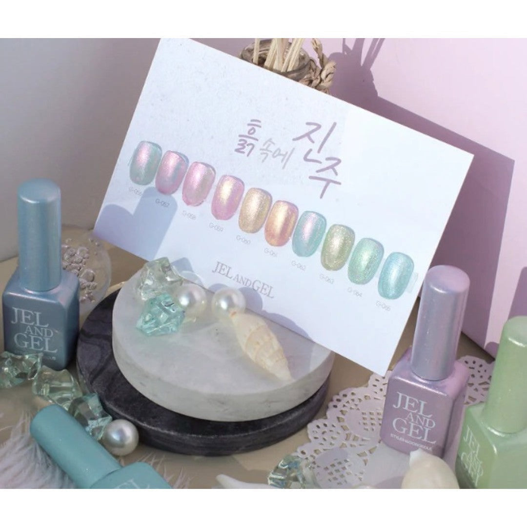 Jel and Gel Glitter Gel Polish - A Pearl In The Soil 1 Collection #G56-65 (10pcs)