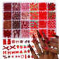 CNBS Nail Charms - Mixed Red Styles (24 Grids)