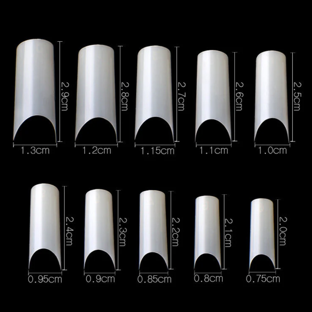 Cre8tion Nail Tips Box - Natural Straight (500Pcs) #15148