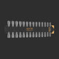 Apres Gel-X Tip Swatch - Natural/Sculpted Stiletto Medium