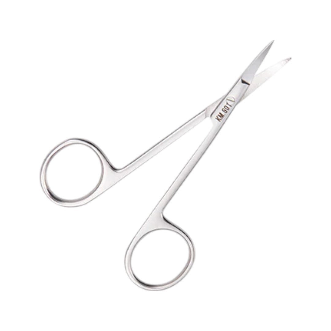 Nghia Stainless Steel Curved Eyebrow Scissors KM-601
