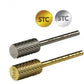 Startool Nail Drill Bits - Small Barrel Carbide STC Coarse Grit 3/32 Silver
