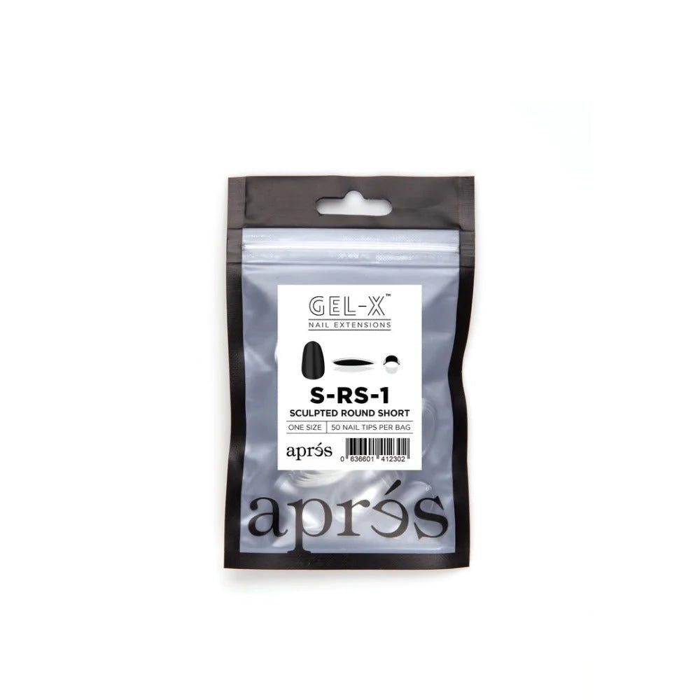 Apres Gel-X Refill Tips - Sculpted Round Short (50Pcs)