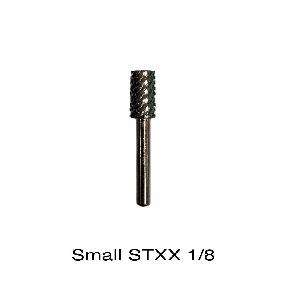 Startool Nail Drill Bits - Small Barrel Carbide STXX Double Extra Coarse Grit 1/8 Gold