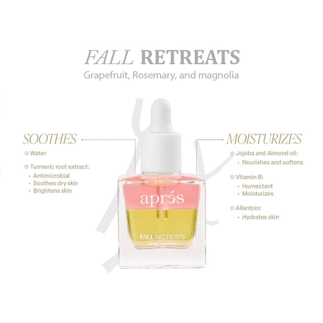 Apres Cuticle Serum - Fall Retreats (Pink/Yellow) 15Ml #MPCO3
