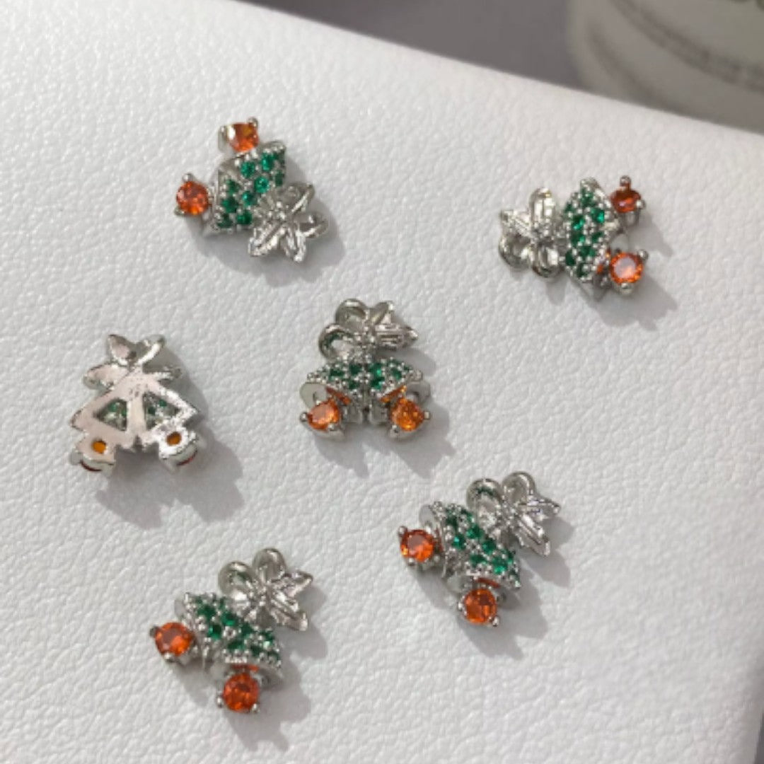 CNBS Nail Charms - Christmas Bell & Candy Canes (5pcs)