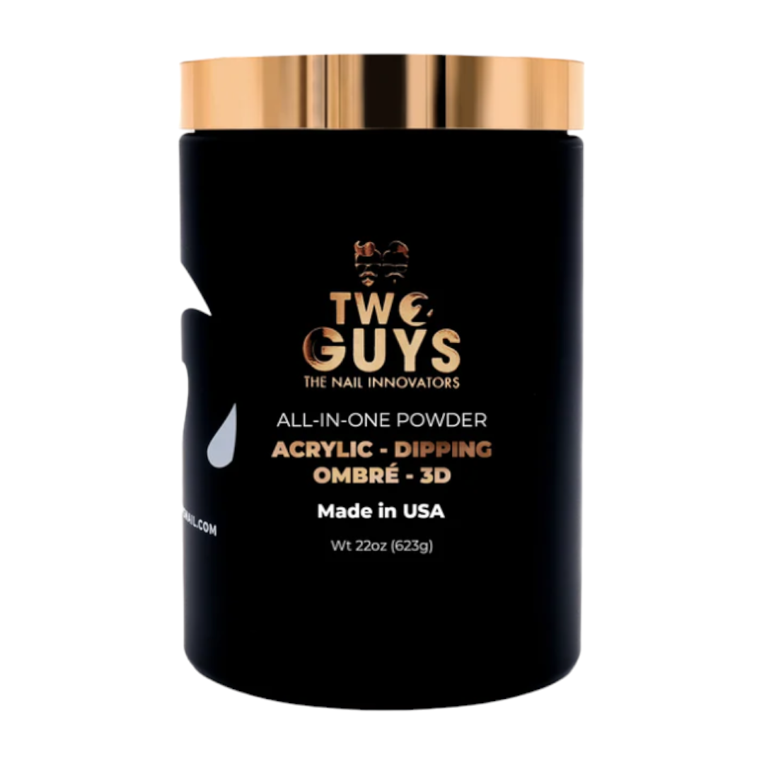 2Guys Acrylic & Dipping Powder - Supreme White #A03 (22oz)