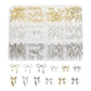 CNBS Nail Charms - Mixed Gold/Silver Alloy Bowknots (12 Grids)