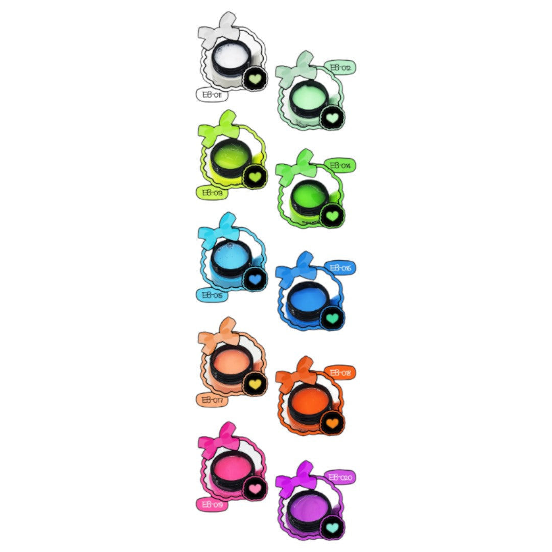 Jel and Gel Ggumi Gel - Set 3 Neon & Glow #EB011-020 (10pcs)