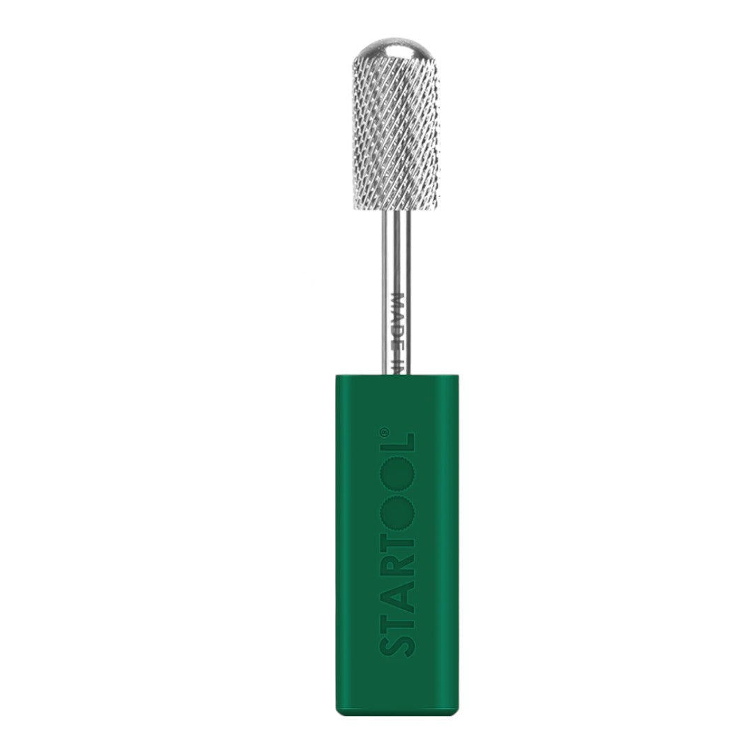 Startool Nail Drill Bits - Large Barrel Round Top Carbide RF Fine Grit 3/32 Silver