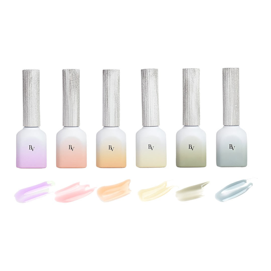 Bevlah Sheer Gel Polish #NS01-06 Romantick Collection 6Pcs