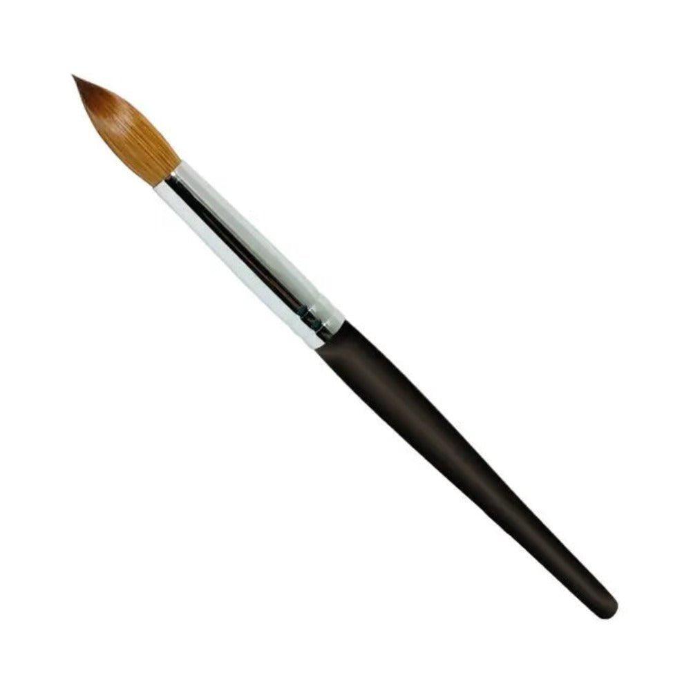 Spade Acrylic Brush - Kolinsky Black Handle #12