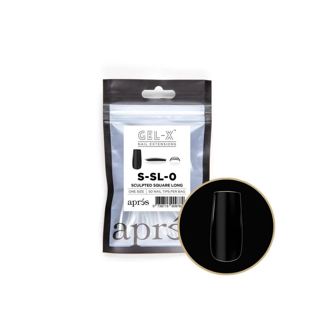 Apres Gel-X Refill Tips - Sculpted Square Long (50Pcs)