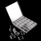 CNBS 20 Slots Empty Clear Nail Art Rhinestone Nail Storage Box