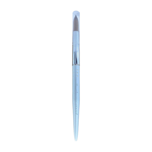 Americanails Acrylic Brush - Faux Kolinsky Silver Handle #16