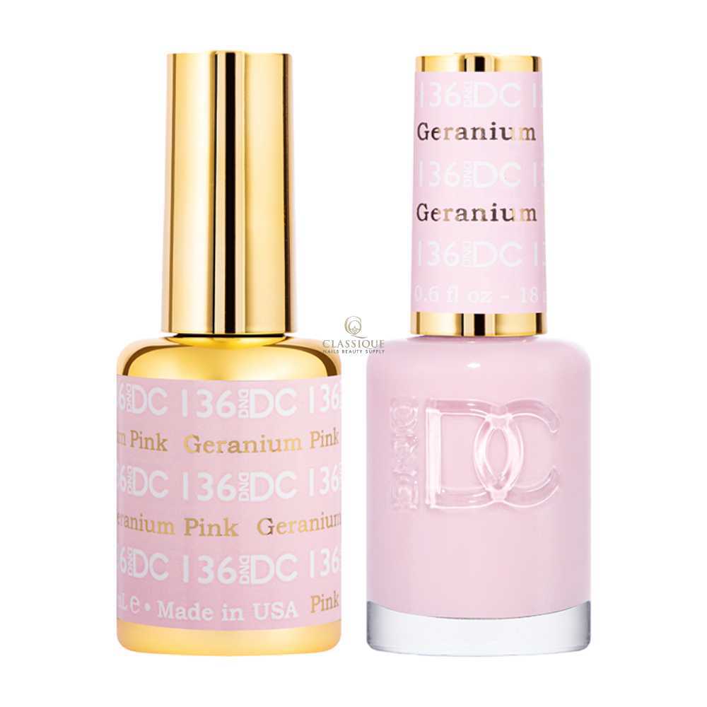 DND DC Gel & Lacquer Duo - Geranium Pink #136