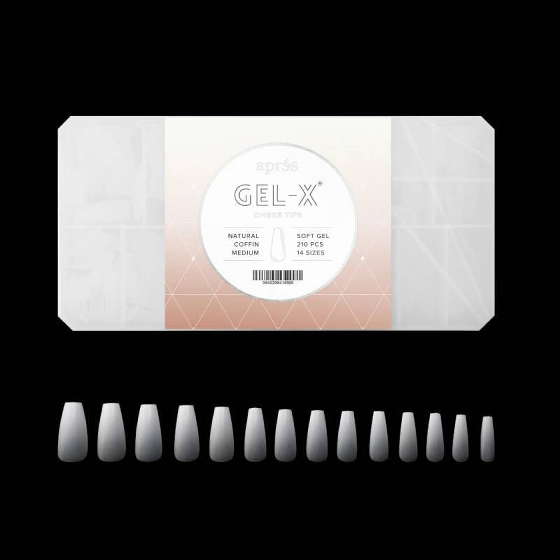 Apres Gel-X Tips Box 2.0 - Ombre Coffin (210Pcs)