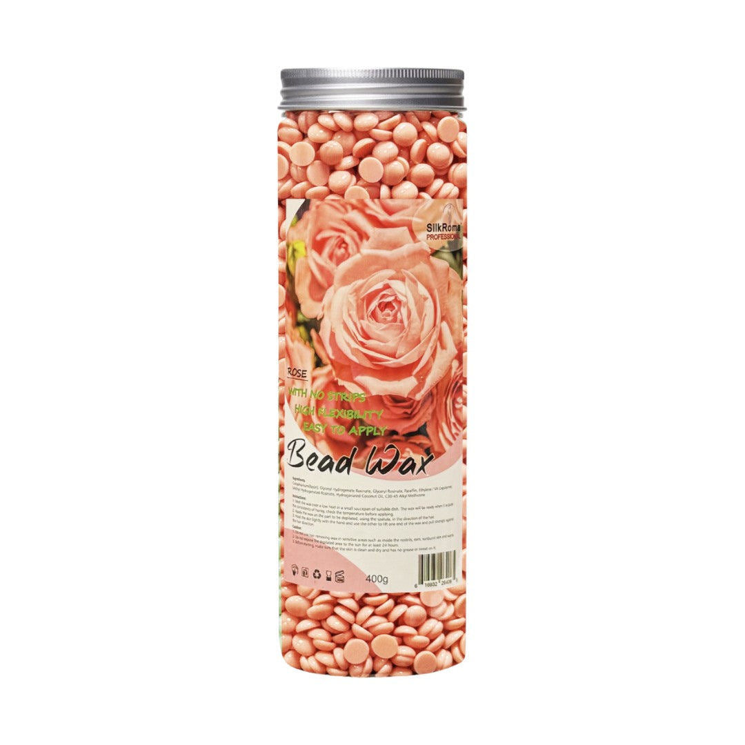 Silk Roma Beads Hard Wax - Rose 400G #BWR400